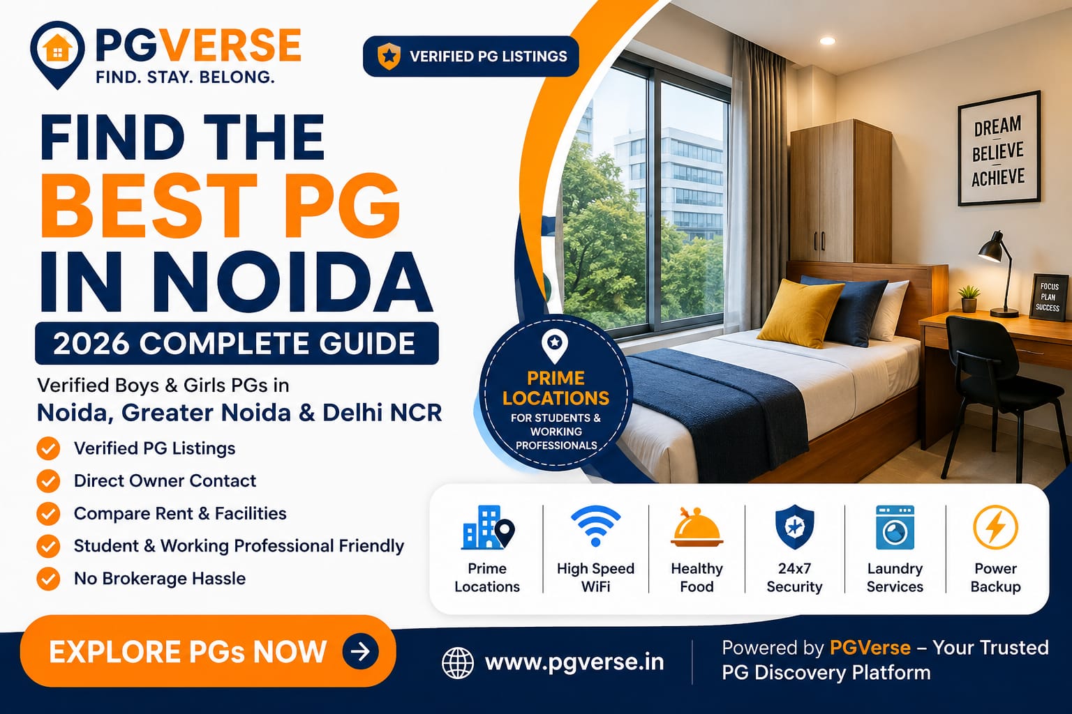 Best PG in Noida 2026 | Verified Boys & Girls PG Complete Guide